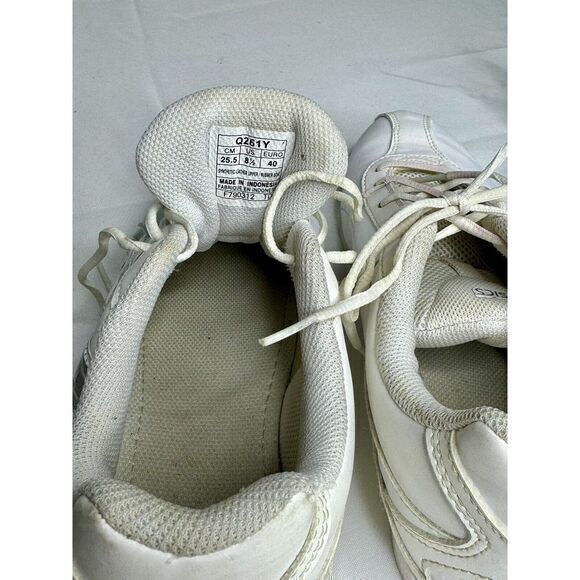 ASICS Cheer 6 Women's Cheerleading Shoe Q261Y Size 8.5 White W/Blue Color Swatch - Picture 5 of 11